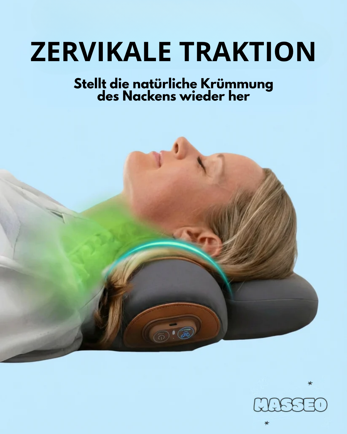 MY MASSEO – Intelligentes Nacken-Dekompressionskissen