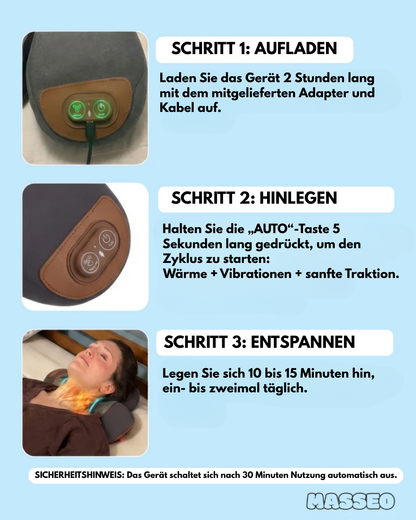 MY MASSEO – Intelligentes Nacken-Dekompressionskissen